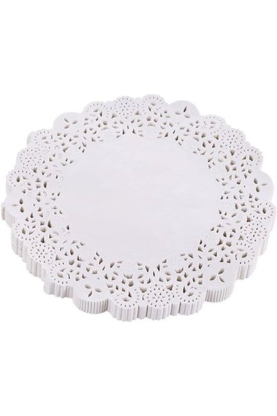 Morvena Picks 280 de farfurii de hârtie rotunde, albe, de unică folosință, cu...