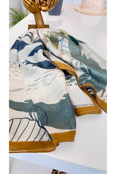 Benetton Premium Tencel Textured Shawl Breathable Soft Fabric