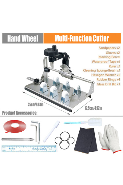Choice1 hand wheel Glass Bottle Cutter - Professional DIY Glass Cutting Tool ...