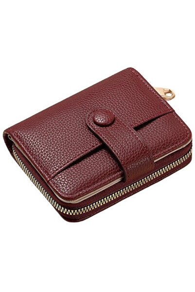 STARSTAR Women's PU leather mini wallet modern zipper coin purse.