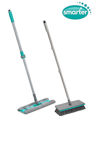 SMARTER Magic Mop + Pratik Yüzey Fırçası Çekçek Banyo Mutfak Fayans Balkon