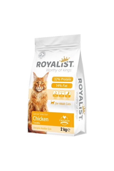 Royalist Hrană Uscată cu Pui pentru Pisici Adulte, 32% Proteine, 2 kg