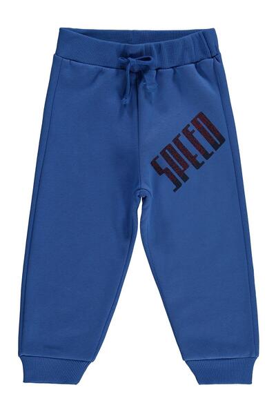 Civil Boys Speed Crime Printed Sweatpants for 2-5 Years Old - Blue