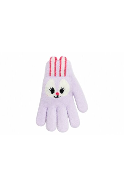 Aware Time Garson 9-15 Years Old Girls' Angora Knitted Gloves