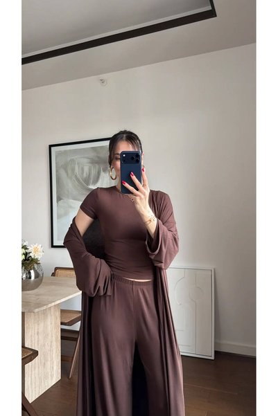 Bak'ap Premium Trend 3'lü Kimono Takım - Basic Takım