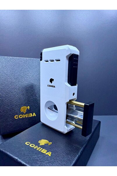 COHİBA 2 Torch Pürmüz Alevli Çok Fonksiyonlu Tank Model Profesyonel Çelik Çakmak
