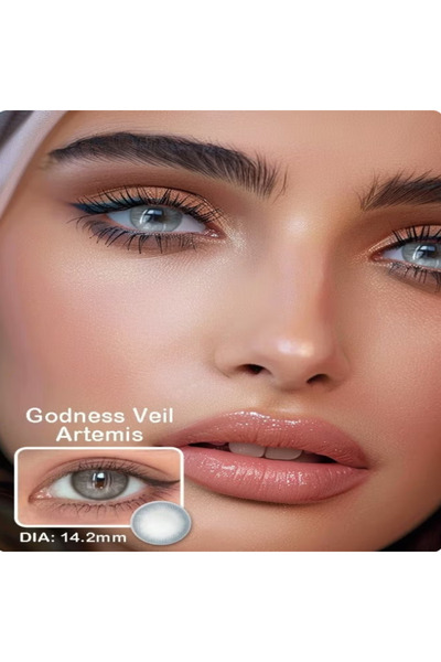 Fresh Lady Godness Veil Artemis Monthly Disposable Contact Lenses, Color Cont...