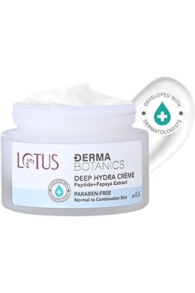 Lotus Herbals Dermabotanics Peptide + Papaya Extract Deep Hydra Cream, 50g