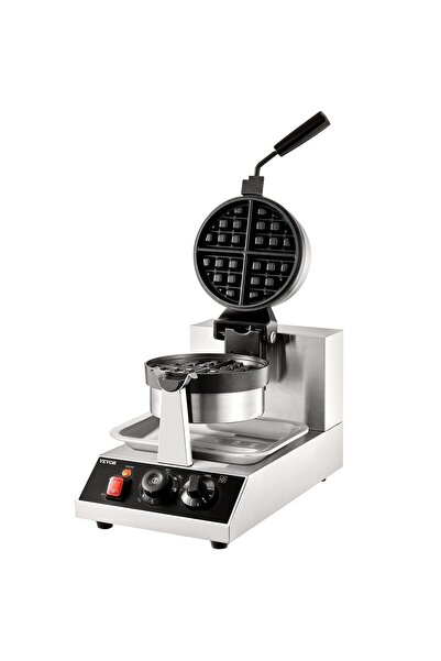 VEVOR Aparat profesional pentru vafe Inox 1300 W, 50-300 ℃, dimensiune de luc...