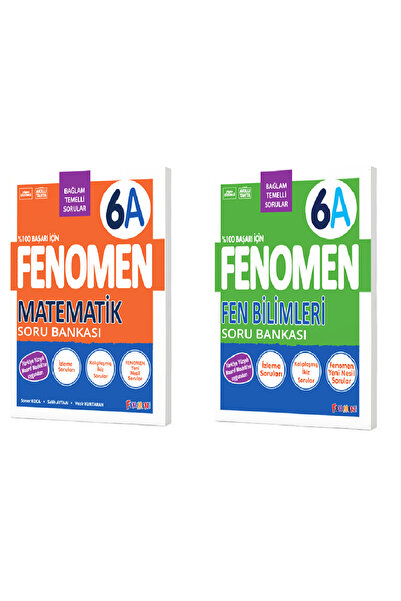 Fenomen Yayıncılık FENOMEN 6. SINIF MATEMATİK (A) - FEN BİLİMLERİ (A) SORU BA...