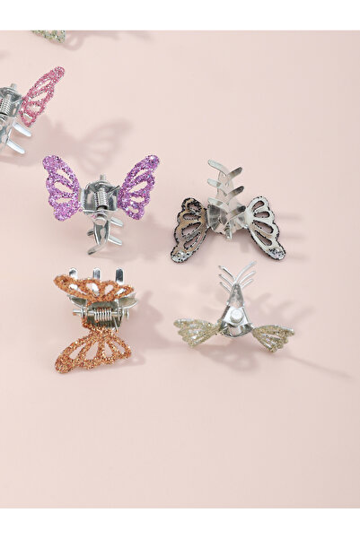 Take Two By Styli Pack of 24 - Girls Glitter Butterfly Hair Accessories