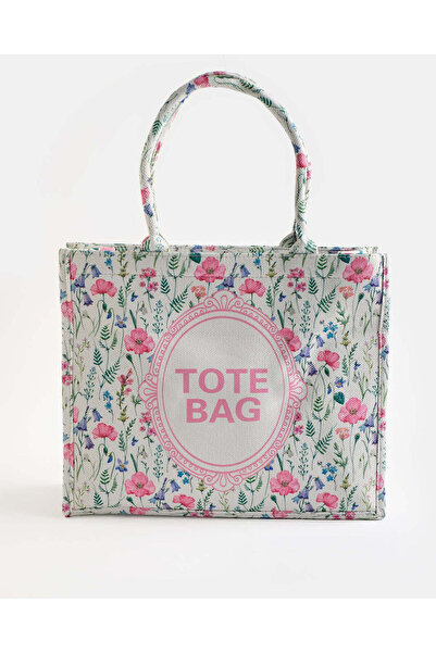 REDTAG Women Multicolour Floral Printed Tote Bag