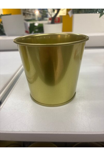 IKEA Daıdaı Pirinç Rengi Metal Saksı 9 Cm