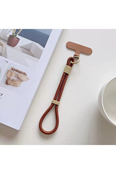 Choice6 Brown Modern Candy Colored Cellphone Lanyard Adjustable Wrist Strap P...