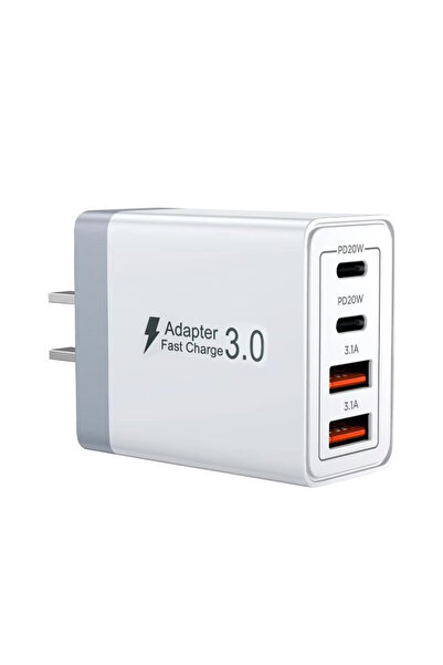 Choice1 US Plug EU/UK/US/AU Wall Plug Multi-Port USB-C/USB-A Mobile Phone Cha...