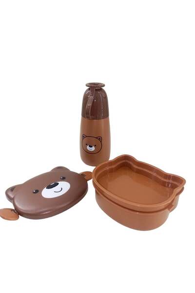 DRAMA HOME Lunch box and water bottle with snack box in multiple colors