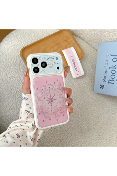 Choice3 iPhone17 Pro Pink Pink Rotating Handle KT Phone Case for iPhone 17 Pr...