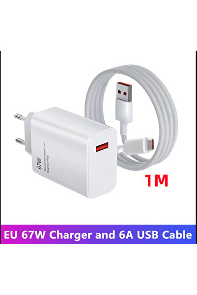 Choice EU Charger and 1M 67W USB Fast Charger for 14 13 12 11 10 Ultra Redmi ...