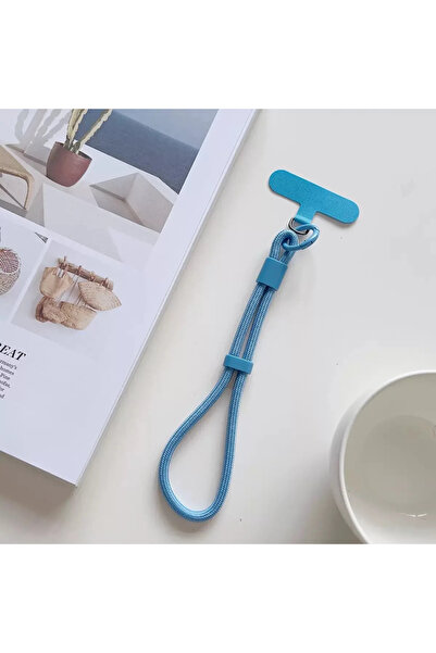 choice2 Blue Modern Candy Colored Cellphone Lanyard Adjustable Wrist Strap Ph...