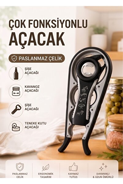 Tiesa Home 2-Piece Jar Can Opener Set for Canned Soda and Bottle Caps