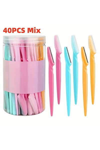 Choice7 40pcs Multicolor 5/10/30/40pcsbrow Razor and Face Razor for Women And...