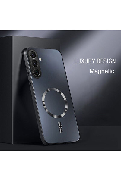 Choice24 Galaxy A57 Black AG Magnetic Matte Silicone Case For A14 A15 A16 A17...