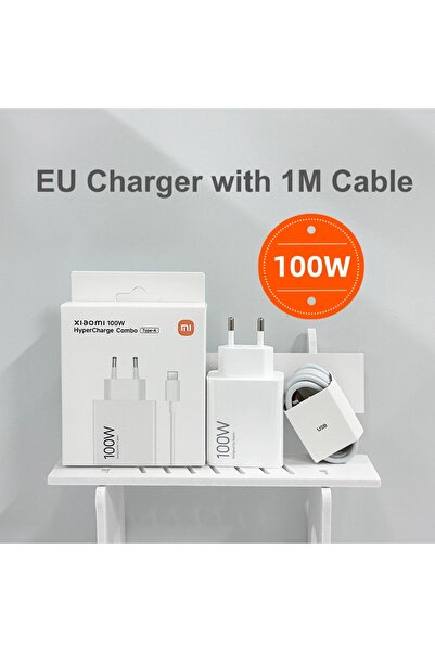 Choice XIAOMI EU with 1M Cable Original 100W Fast Charger Turbo Charge Adapte...