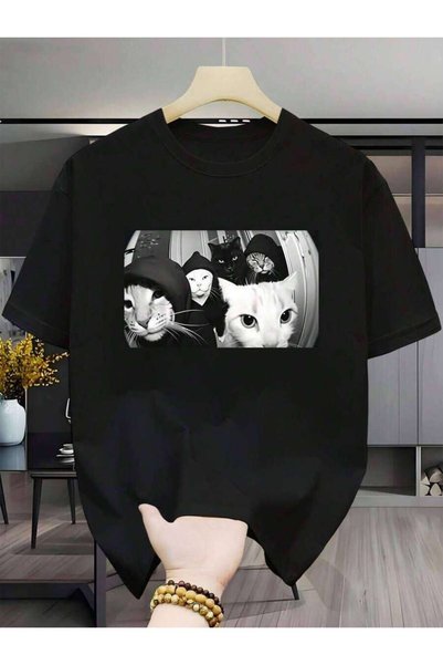 9JY Men's Gangster T-Shirt, Vintage Humorous Graphic Tee, Casual Short Sleeve...
