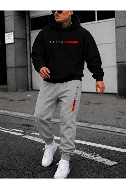 PAVRO Sweatshirt Tracksuit Set Oversize Shaped Comfortable Fit Quality Fabric...