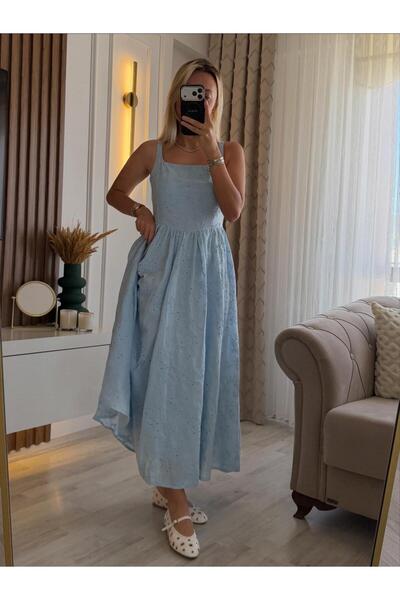 Hiloş Boutique Blue Festive Dress