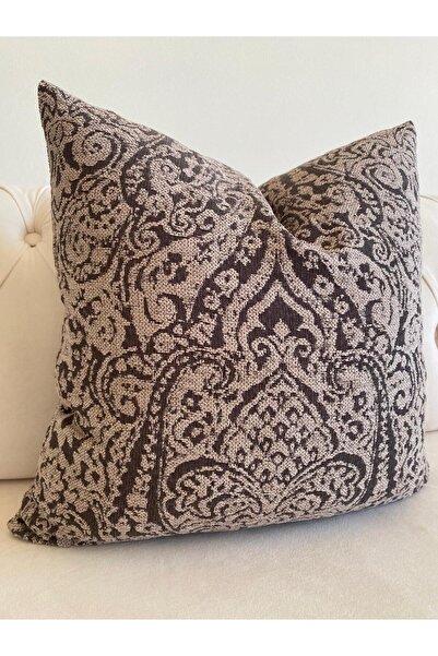 SOFT LİNEN Damask Desen Vizyon Şönil Dekoratif Kırlent Kılıfı