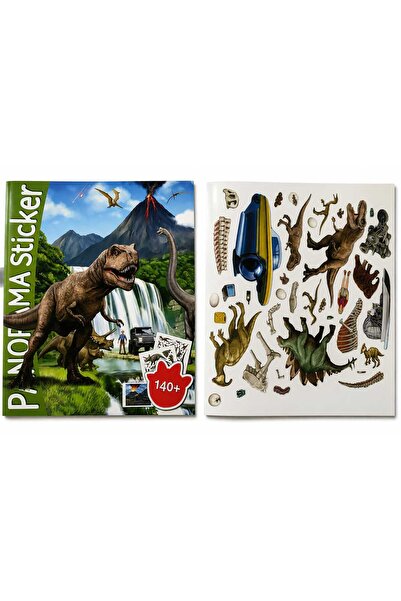 PANORAMA Album cu stickere reutilizabile – Dinozauri