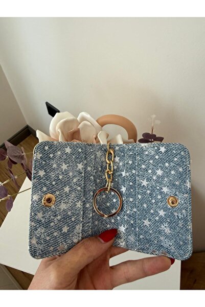 lalettobags Γυναικεία θήκη καρτών με λεπτομέρεια για μπρελόκ