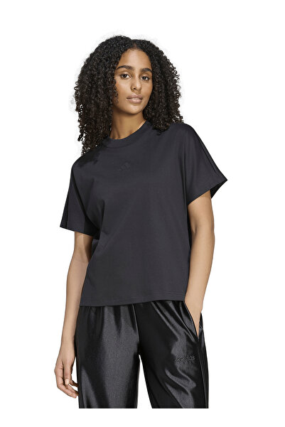 adidas Ks7934 W Sl L t Black Crew Neck Women's T-Shirt