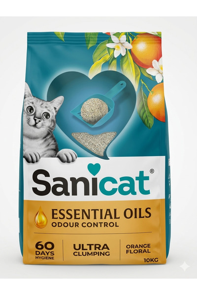 Sanicat رمل فضلات القطط من سانيكات برائحة الأرجان 10 لتر