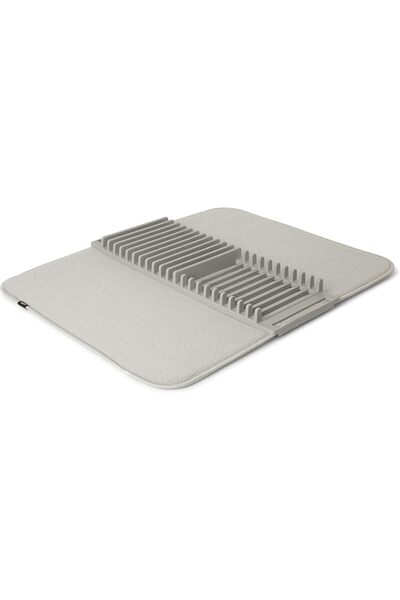 UmbraWear Umbra Udry Dish Rack with Movable Pegs and Microfiber Drying Mat – ...