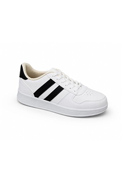 ZERDALİFE White Sports Shoes Lace-Up Casual Sneaker Comfortable Sole