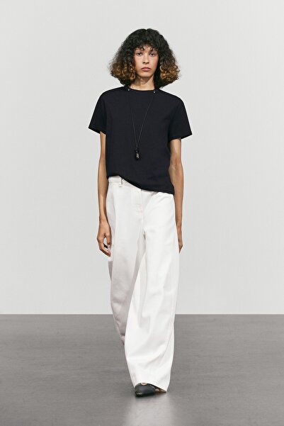 Massimo Dutti %100 pamuklu kısa kollu t-shirt