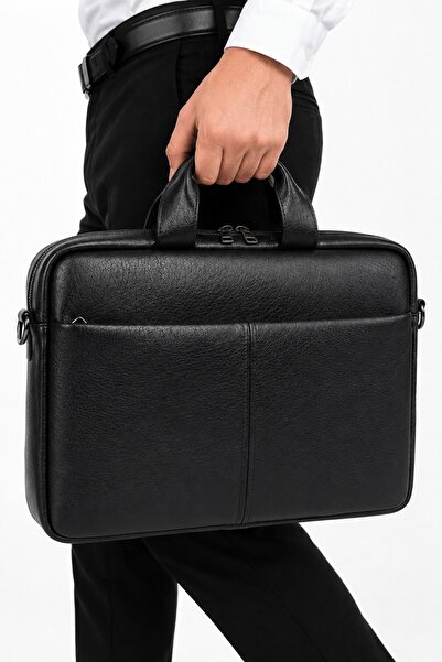 başkent çanta Leather Briefcase 17.3 Inch Laptop Bag Stylish and Lightweight ...