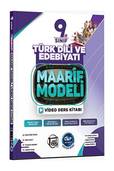 Çap Yayınları 9. Sınıf Türk Dili ve Edebiyatı Maarif Video Ders Kitabı