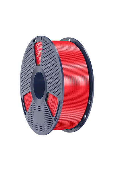 Sunlu Filament PLA+ Silk pentru imprimantă 3D, 1.75mm, 1kg, Roșu