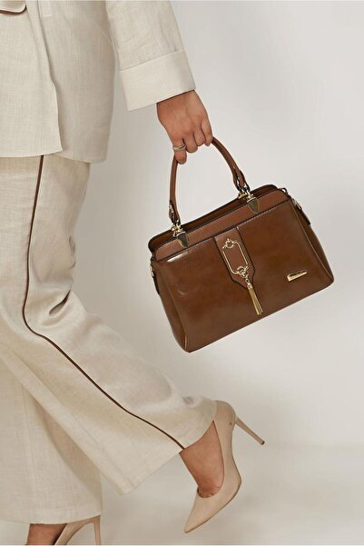 Alvina Faux Leather Bag with Tassel Detail 2239