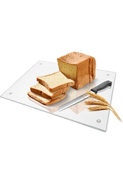 MODERN Small Glass Cutting Board,Clear Tempered Glass for Kitchen 1 Pcs (8"x1...