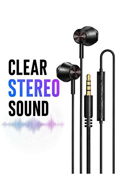 Mcdodo 3.5mm Wired Earphones Flat Ear with Mic, Stereo Audio, Android Laptop ...