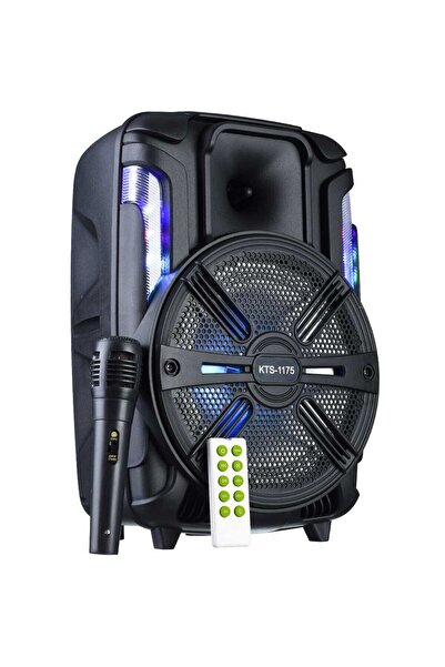 teknospy KTS-1175 8 İnç Mikrofonlu LED Bluetooth Hoparlör USB TF FM Şarjlı