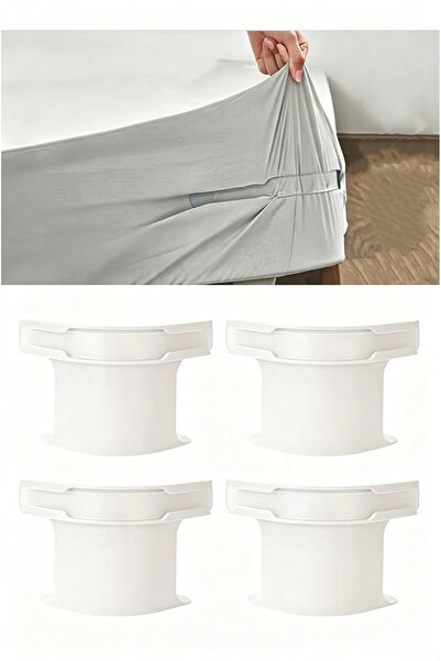 HI-FINE 4 Pcs Bed Sheet Holder Set with Lock Straps (Include Duvet cover) - H...