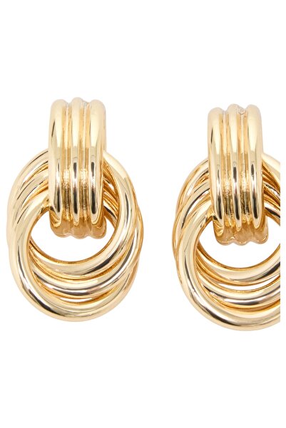 French Connection Women Triple Row Knot Earrings