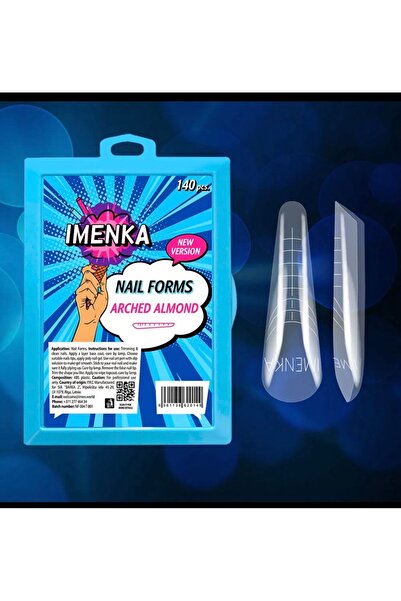 Imenka ARCHED ALMOND Ust form Form protez Tirnak Ust form DUAL FORM