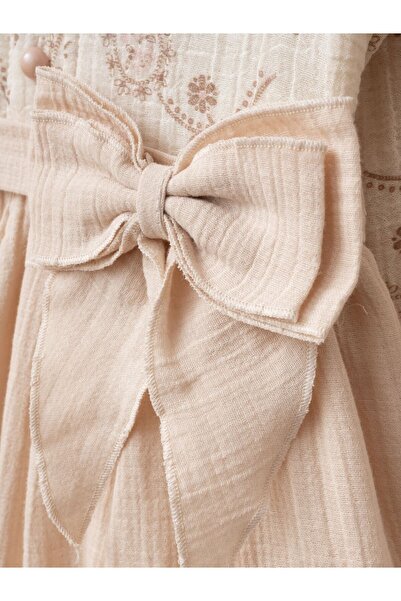 Cherrys Bebek Elegance Series Cotton Ruffle Collar Girls' Dress