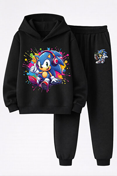 MAGORS Sonic the Hedgehog Printed 3-Yarn Quality Soft Texture Sweatshirt and ...